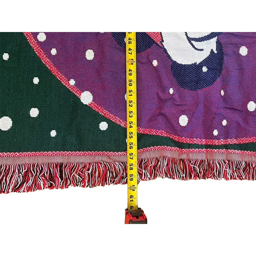 Disney Mickey Mouse Woven Christmas Throw Blanket Happy‎ Holidays By Beacon G81